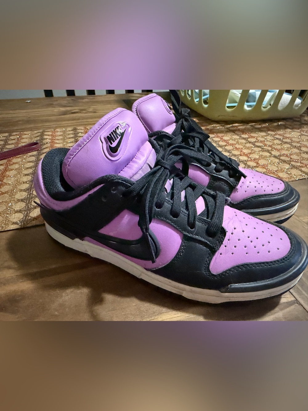 Nike Women’s High-Top Sneakers in Purple and Black